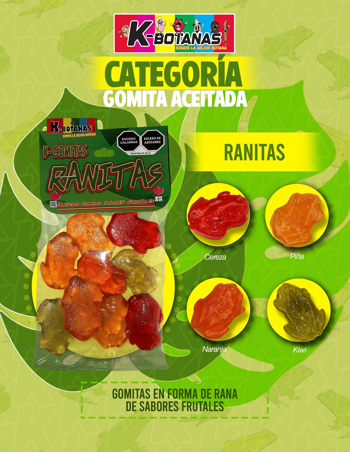 Gomita Ranitas 90g al mayoreo