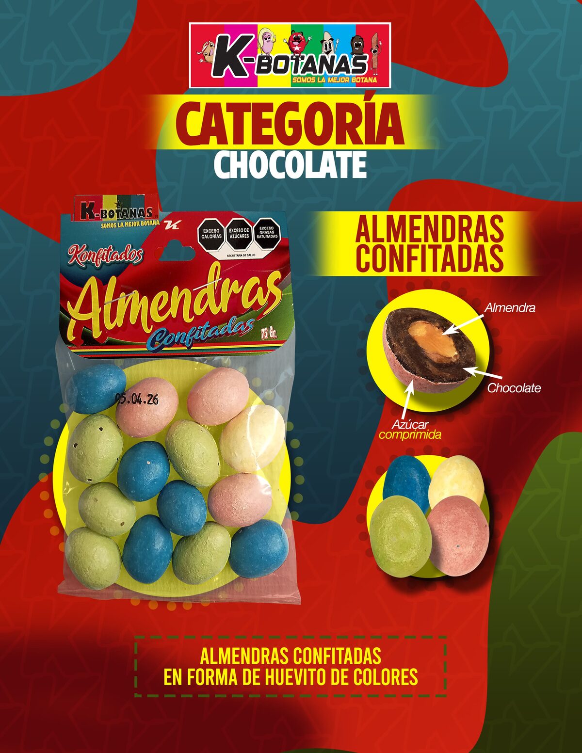 Konfitados Almendras 75g al mayoreo