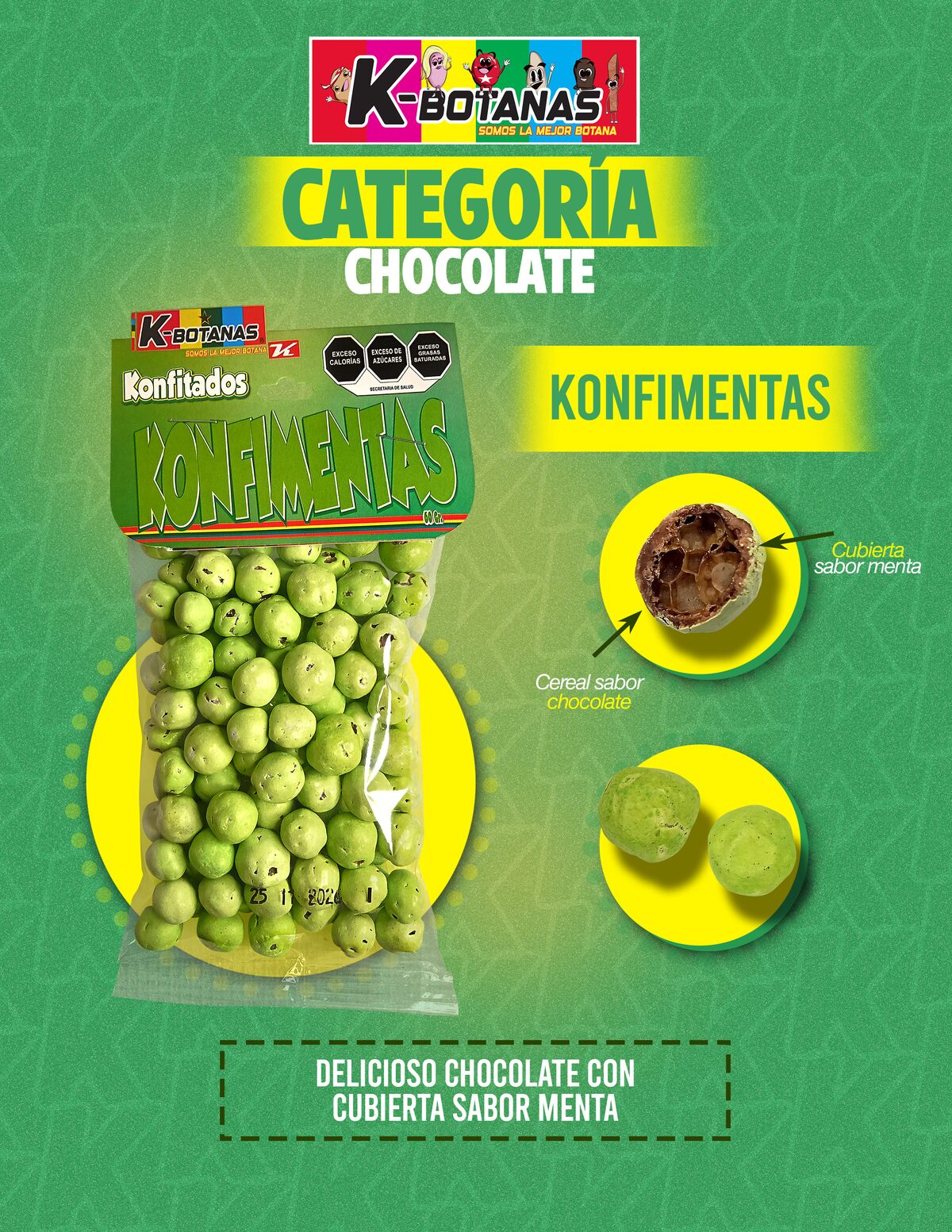 Konfitados Konfinemas 65g al mayoreo