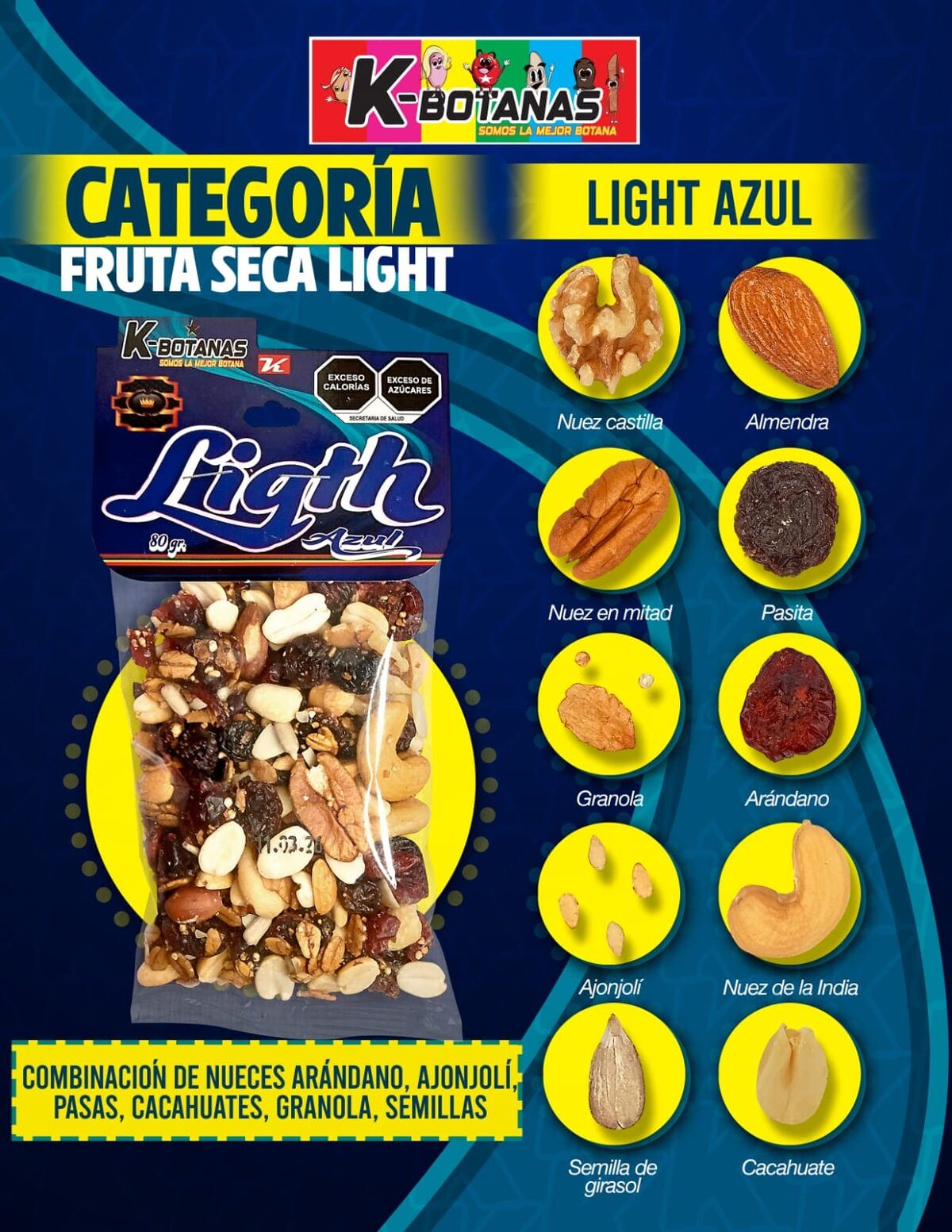 Light Azul 80g al mayoreo