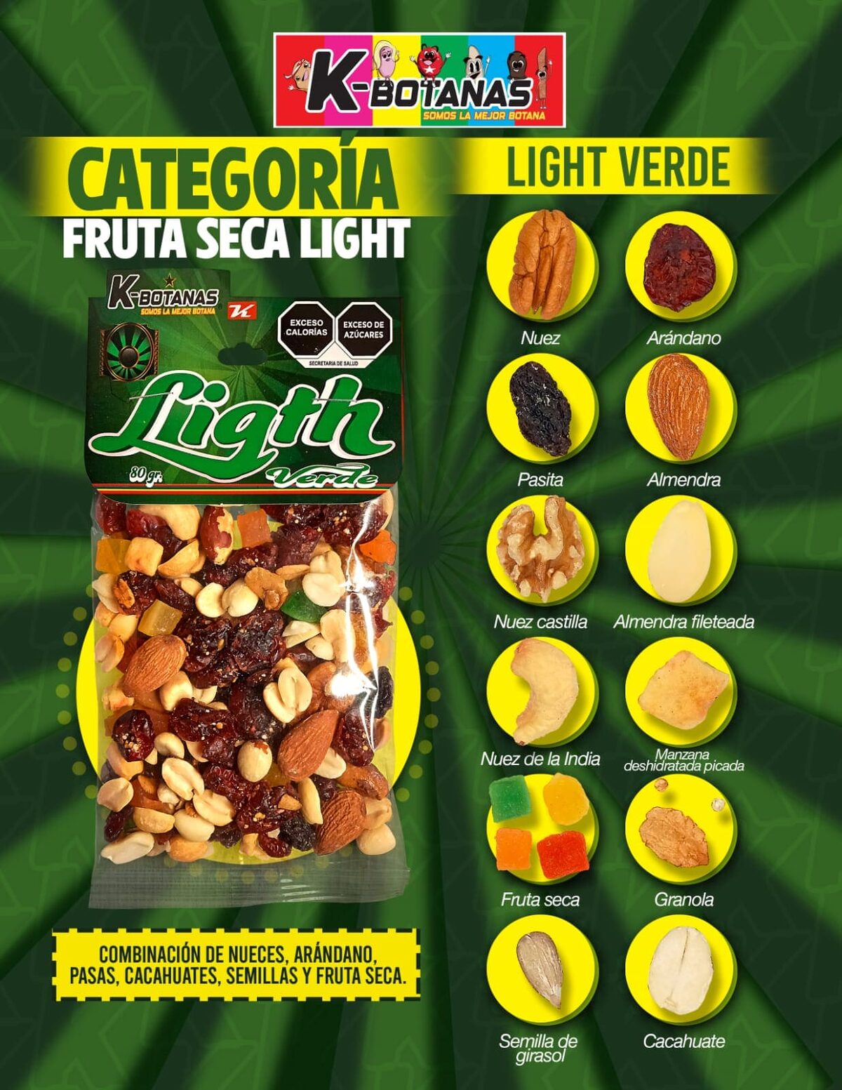 Light Verde 80g al mayoreo