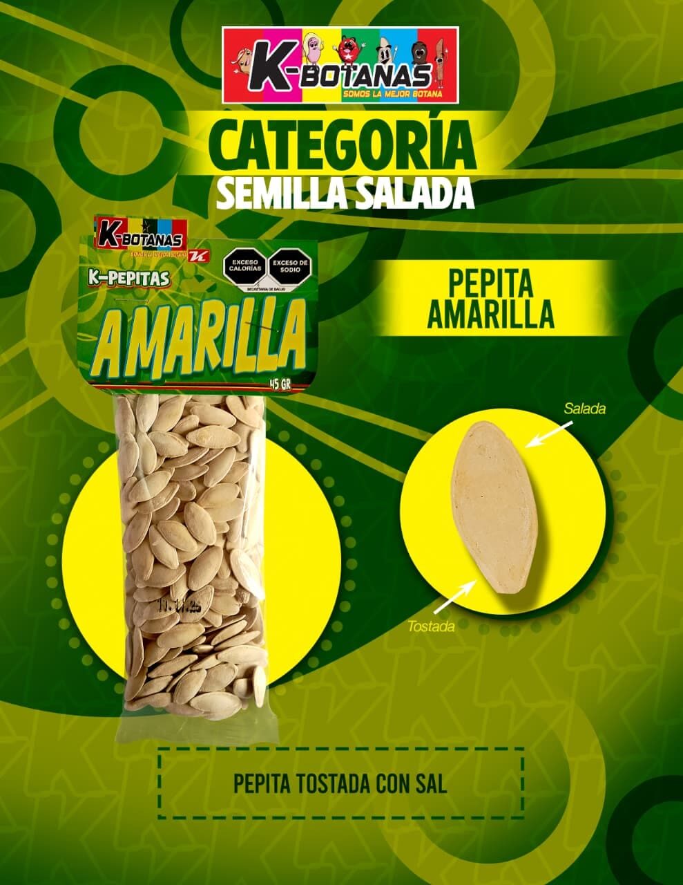Semilla Amarilla 45g al mayoreo